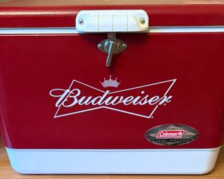 Budweiser Coleman cooler 