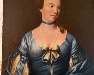 Vintage portrait of woman in formal attire 
