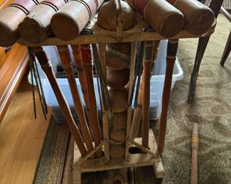 Antique croquet set