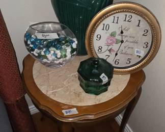 Table with Marble Insert