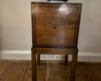 Antique box on stand