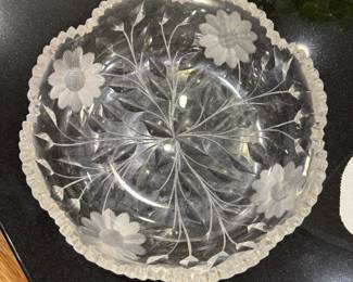 Vintage cut glass