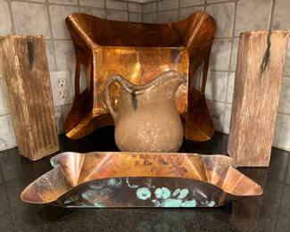 Copperworx and McCarty's pottery