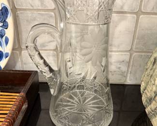 Vintage cut glass and crystal