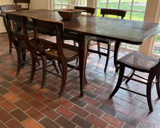 Antique French Draw Leaf Dining Table