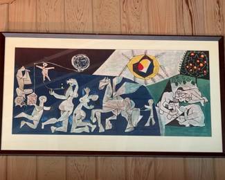 Framed art.