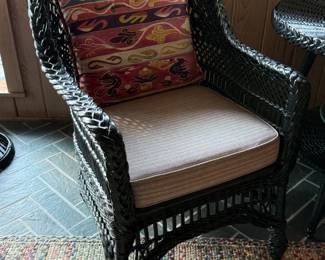 Goregous vintage wicker and rattan furniture.