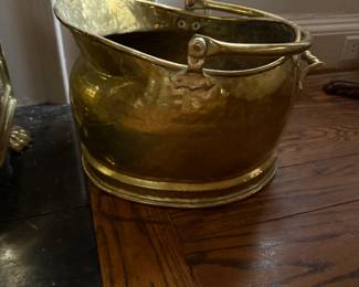 Vintage/Antique Brass Coal Bucket