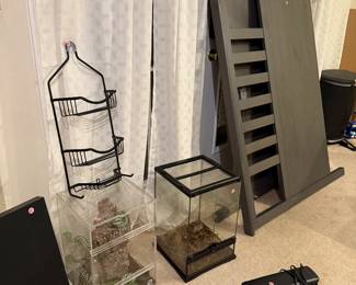 Impact sealer, terrariums, laminator, bed frame, shelves