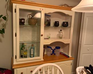 Cabinet and matching table,
