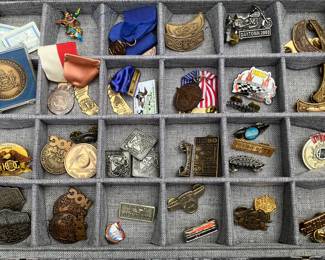 Various Motorcycle Pins & Misc