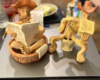 Vintage Schoolcraft Clay Figurines