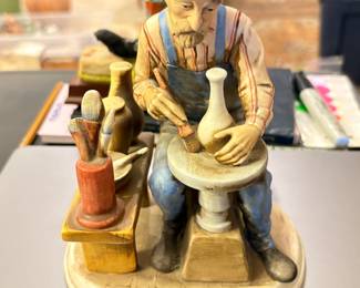 Grandpa painting figurine Napcorware Japan C-8625 man painted