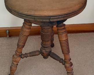 Antique piano stool