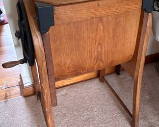 Antique butter churn