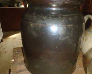 small crockery butter churn