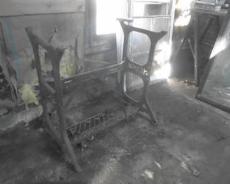 treadle sewing machine base (Singer industrial)