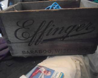 advertising beer crate
