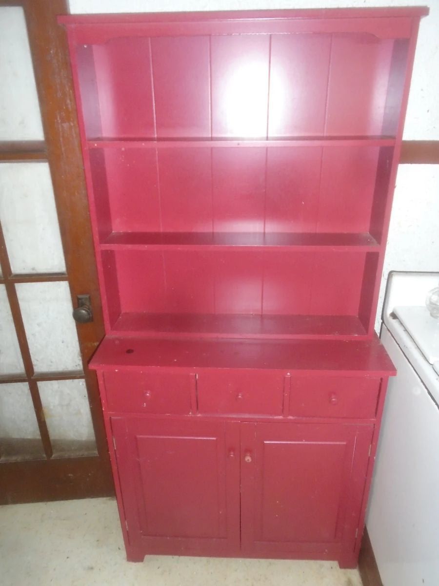 2 piece step back cupboard