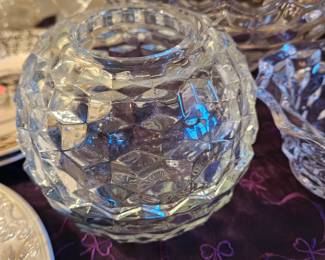 FOSTORIA FAIRY CANDLE HOLDER