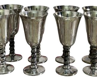 4 in Silver Plated Goblets