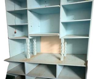 Blue Garage Shelf
