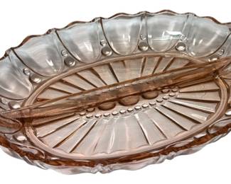 Oysters Pearls Depression Glass