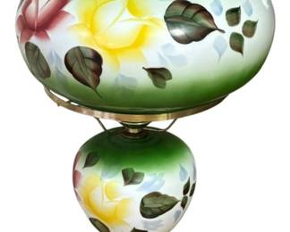 Handpainted Parlor Lamp