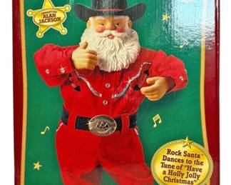 Retired Holly Jolly Rock Santa