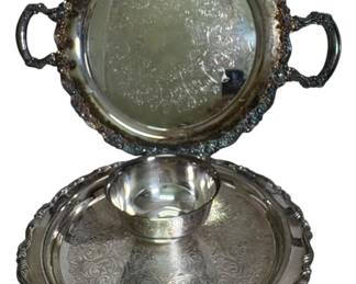 Rogers Silver Plated Platters