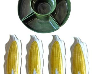 Vintage Corn Holders and Chip n Dip