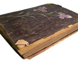 Vintage Postcard Book with Ephemera