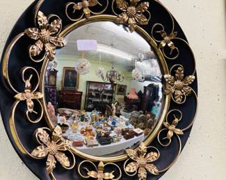 Mid Century Modern Convex wall mirror.