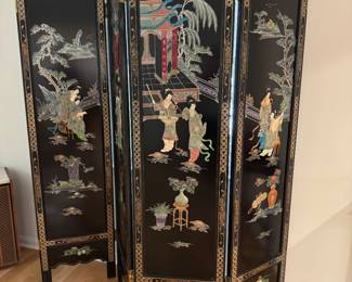 Asian 4 Panel Soapstone Screen