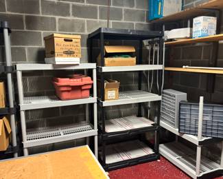 Storage shelves