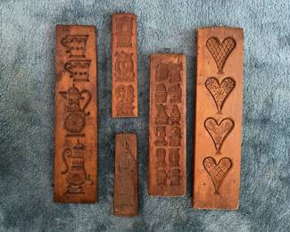 Various wood cookie molds 9 to 25 tall priced individually