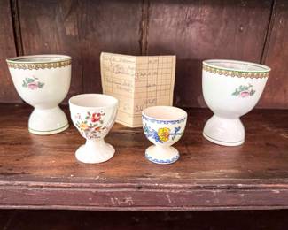 Antique Egg Cup Collection from England sold individually $10 each