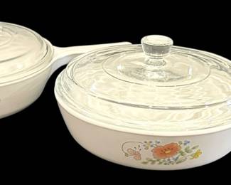2 Corning Ware 6.5 Inch Sauce Pans