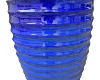 Royal Blue Ceramic Outdoor Pot Planter