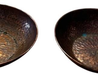 Vintage Solid Copper Bowls