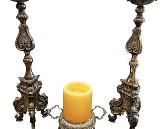 Antique Italian Style Candle Sticks
