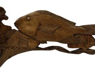 Wood Fish Wall Decor