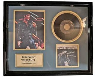 Elvis Presley Hound Dog Framed Plaque