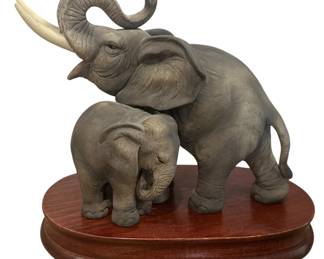 Porcelain Elephant Figurine