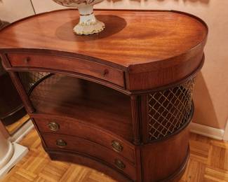 Fancher Furniture Regency style solid mahogany "server"