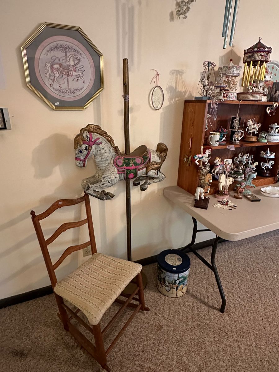 Photos of what is left! Stop by on Sunday!! 75% off large items. Fill a bag for $10!!