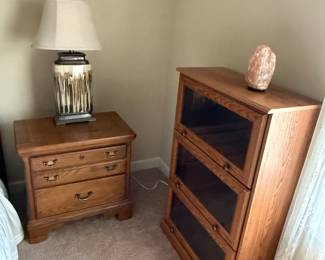 Barrister style book shelf, night stand
