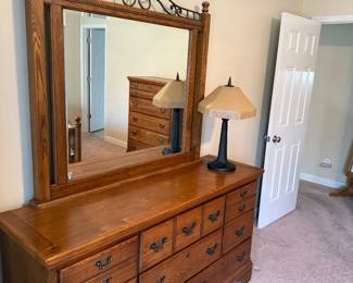 Dresser with mirror
