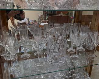 Ice bucket, wine/martini glasses
