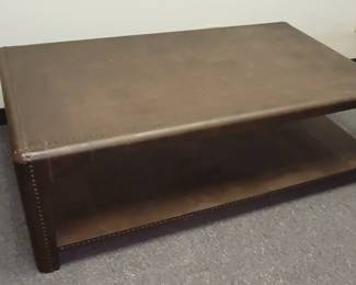 Large wood coffee table